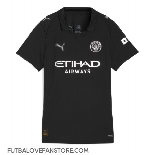 Manchester City Nathan Ake #6 Vonkajší Ženy futbalový dres 2025-26 Krátky Rukáv Manchester City Nathan Ake #6 Vonkajší Ženy futbalový dres 2025-26 Krátky Rukáv